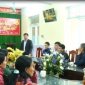 Đồng chí Nguyễn Xuân Hải - Ủy biên BTV Huyện ủy, PCT UBND huyện về thăm, làm việc với xã Xuân Lai